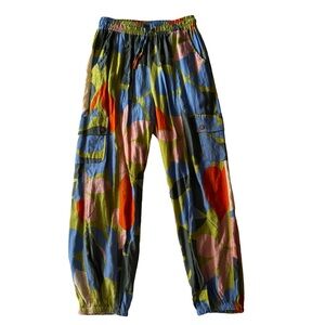 Christian Siriano Linen Blend Joggers, XS